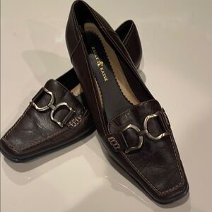 Elegant Brown Leather Loafers by